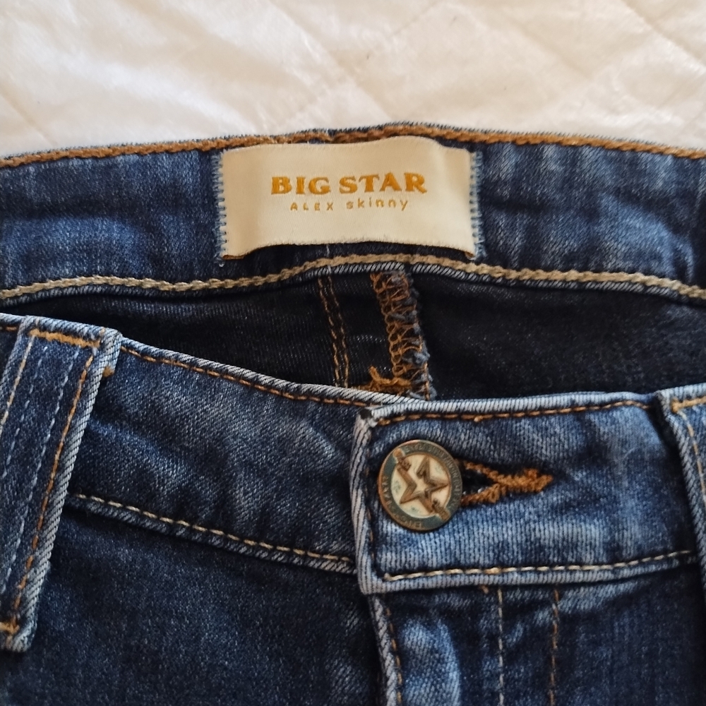 Big Star Alex Skinny Jeans in Dark Blue Denim